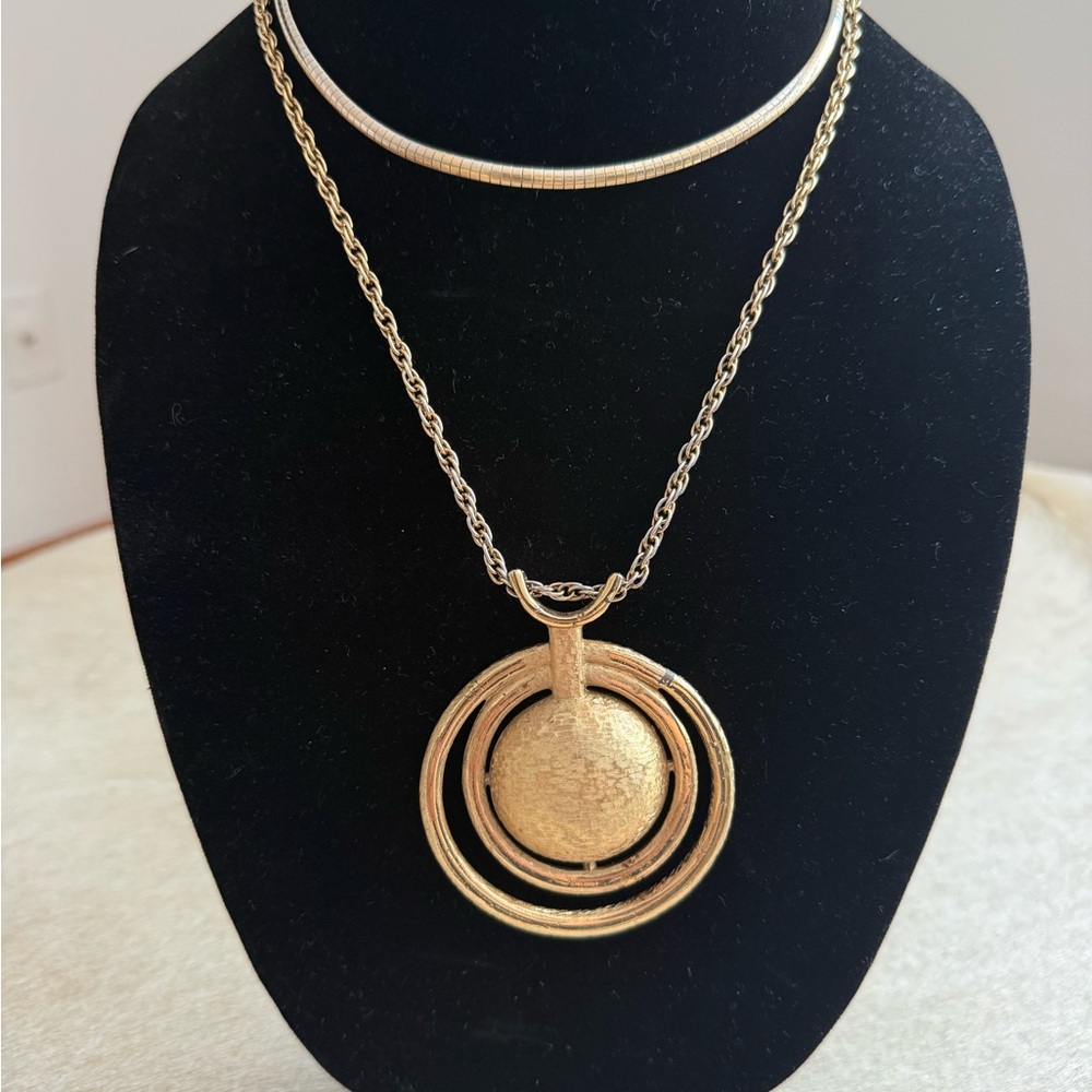 Perfect Gold Pendant Necklace for a unique, cool stack - Picture 3 of 8